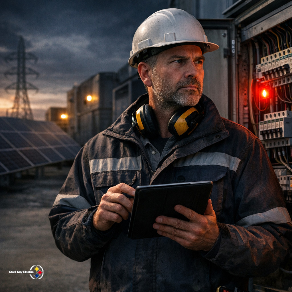 Solar, battery storage, and distribution growth could expose weak commercial new electrical service installation plans sooner than owners expect 4 steel city branded 10977 1784368427