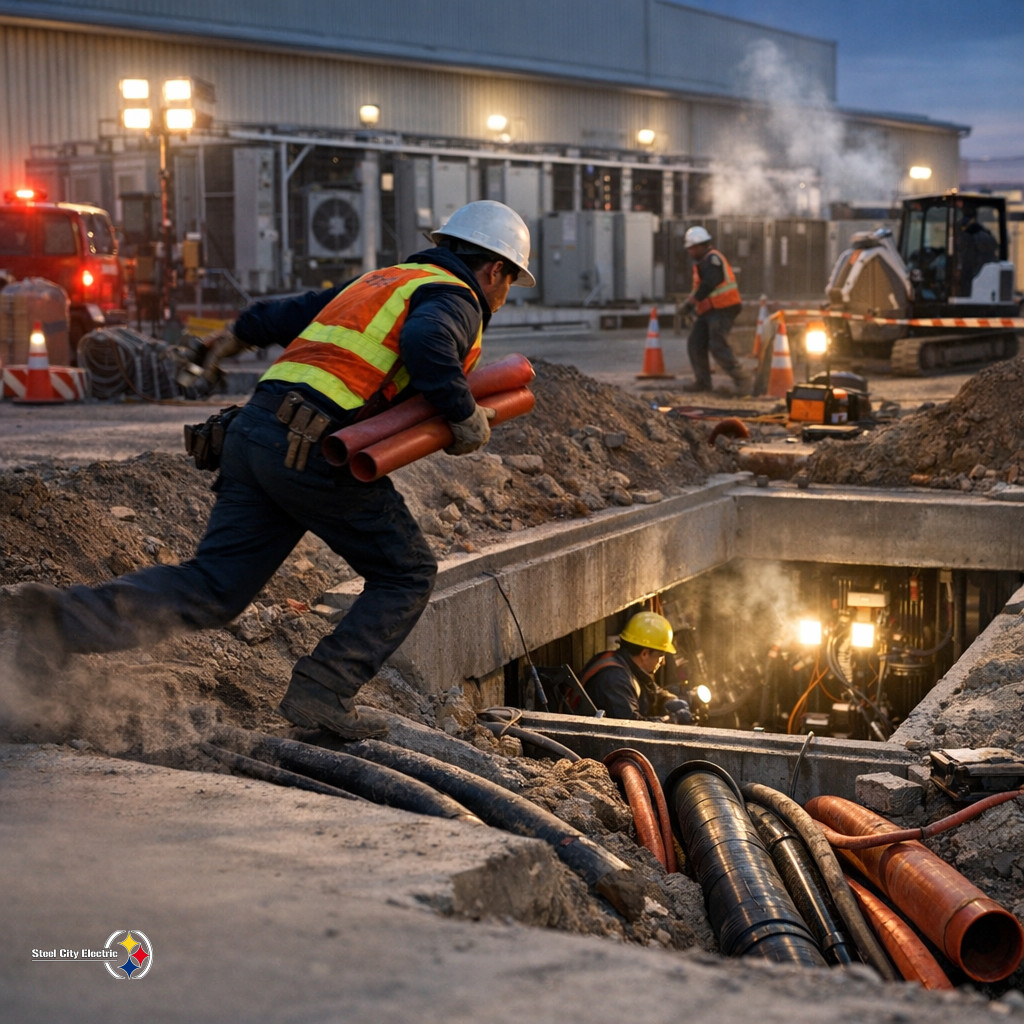 AI Power Crunch Is Letting Bitcoin Miners Cash In, Putting Commercial Underground Electrical Utility Installation on the Clock 10 steel city branded 10981 1784370199