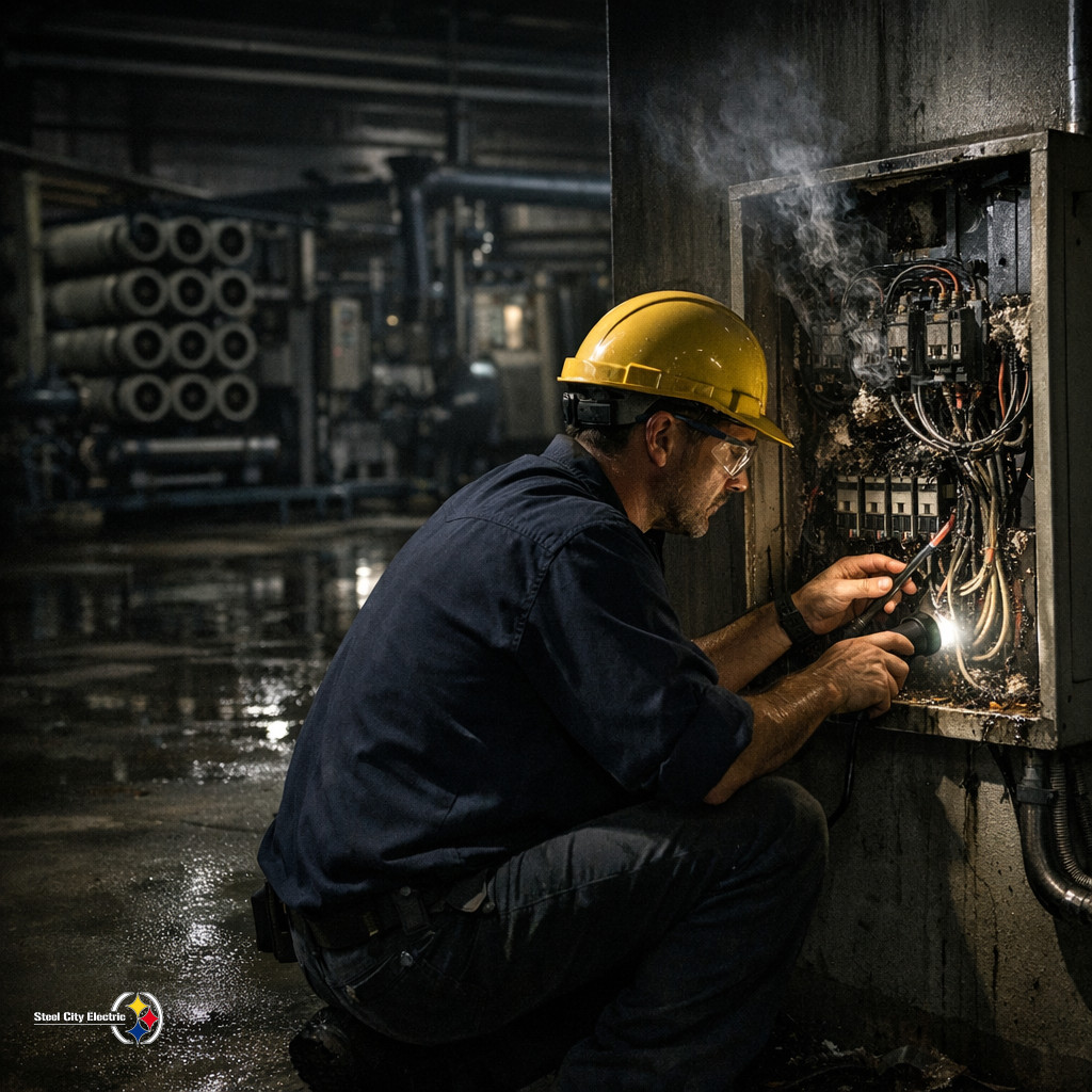 Airstrikes hitting Gulf bridges and a desalination plant show how quickly disruption becomes a commercial emergency electrical repair problem 1 steel city branded 11371 1784544810