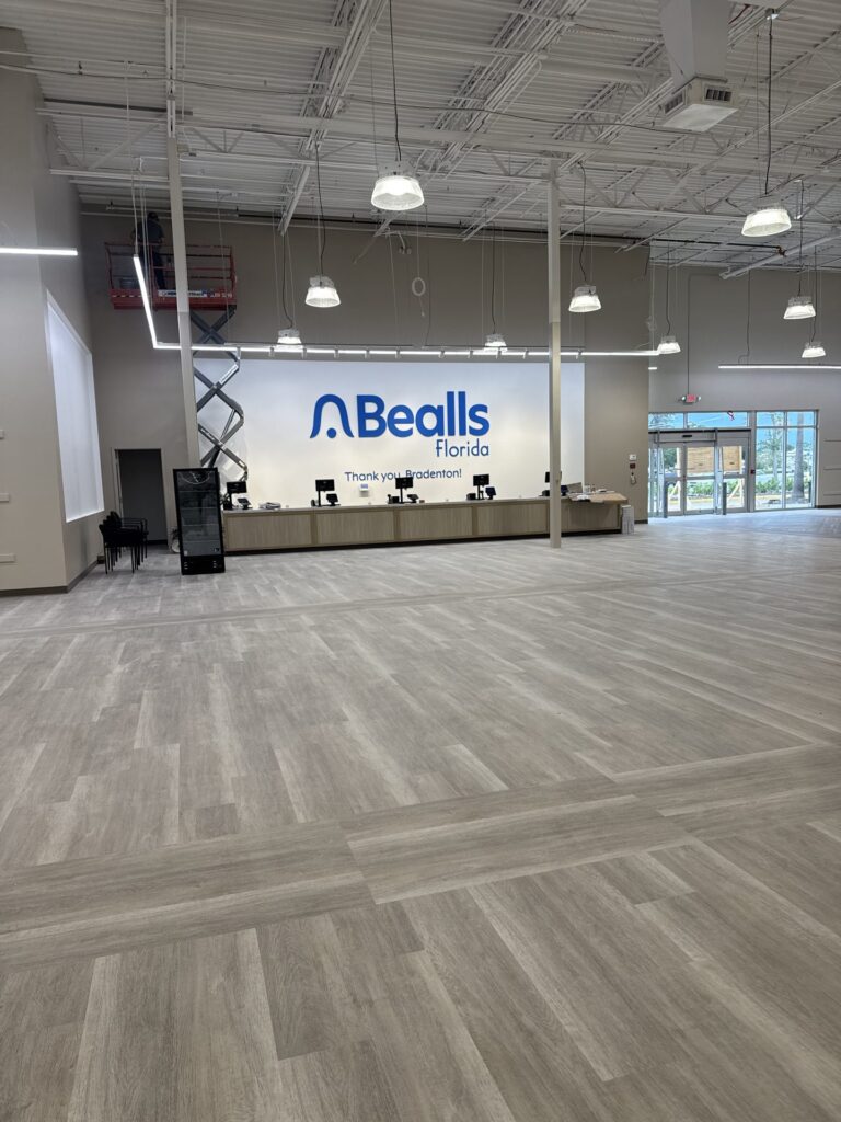 Completed Bealls Florida #63 store build-out in Bradenton