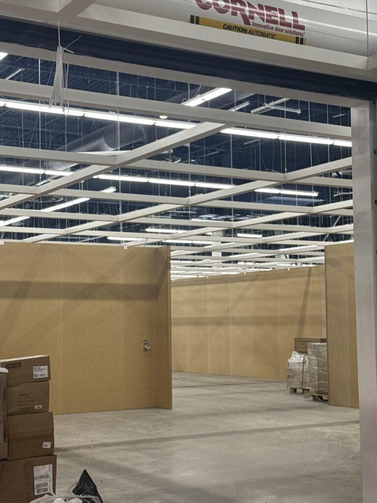 Interior lighting across the sales floor at IKEA Sarasota