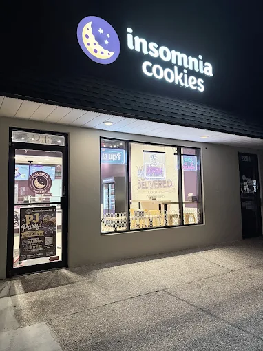 Insomnia Cookies storefront in Sarasota, FL — commercial electrical by Steel City Electric