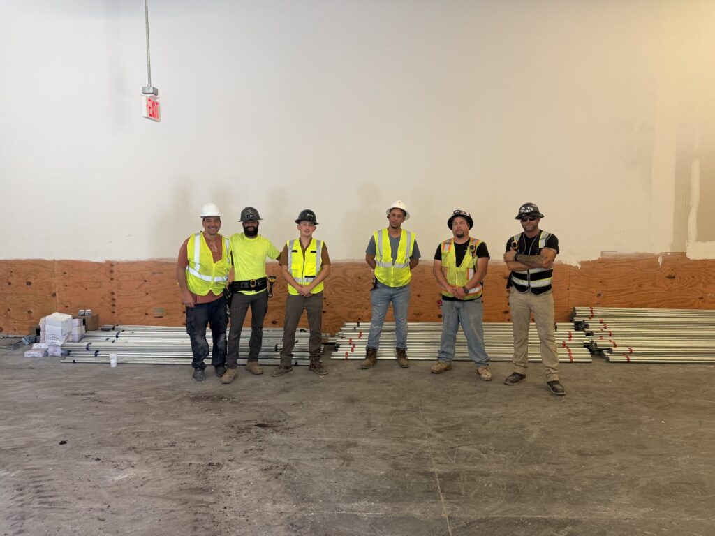 Steel City Electric field crew on site at IKEA Sarasota